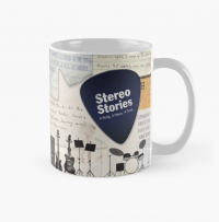 Coffee mug with Stereo Stories wording